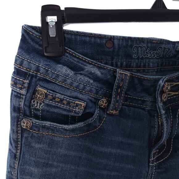 Miss Me JPW5069-3 Women's Sz 28 Low Rise Bootcut Denim Blue Jeans - Picture 5 of 14